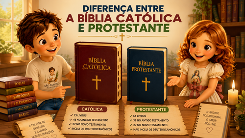 DIFERENÇA ENTRE BÍBLIA CATÓLICA E PROTESTANTE — Bíblia