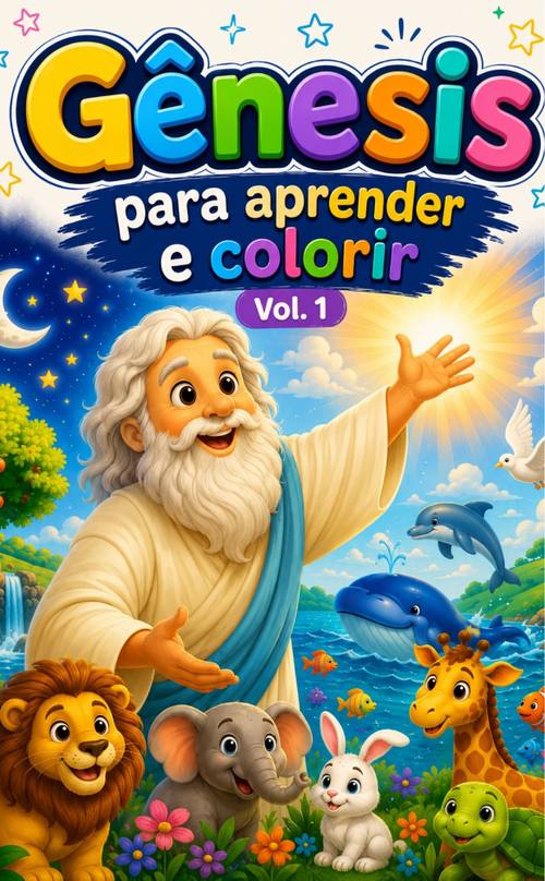Gênesis para aprender e colorir - livro digital — Livros para colorir