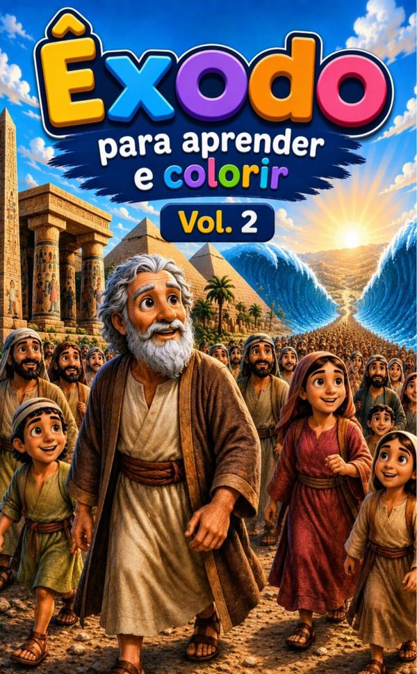 Êxodo para aprender e colorir - livro digital — Livros para colorir