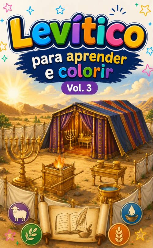 Levítico para aprender e colorir - livro digital — Livros para colorir